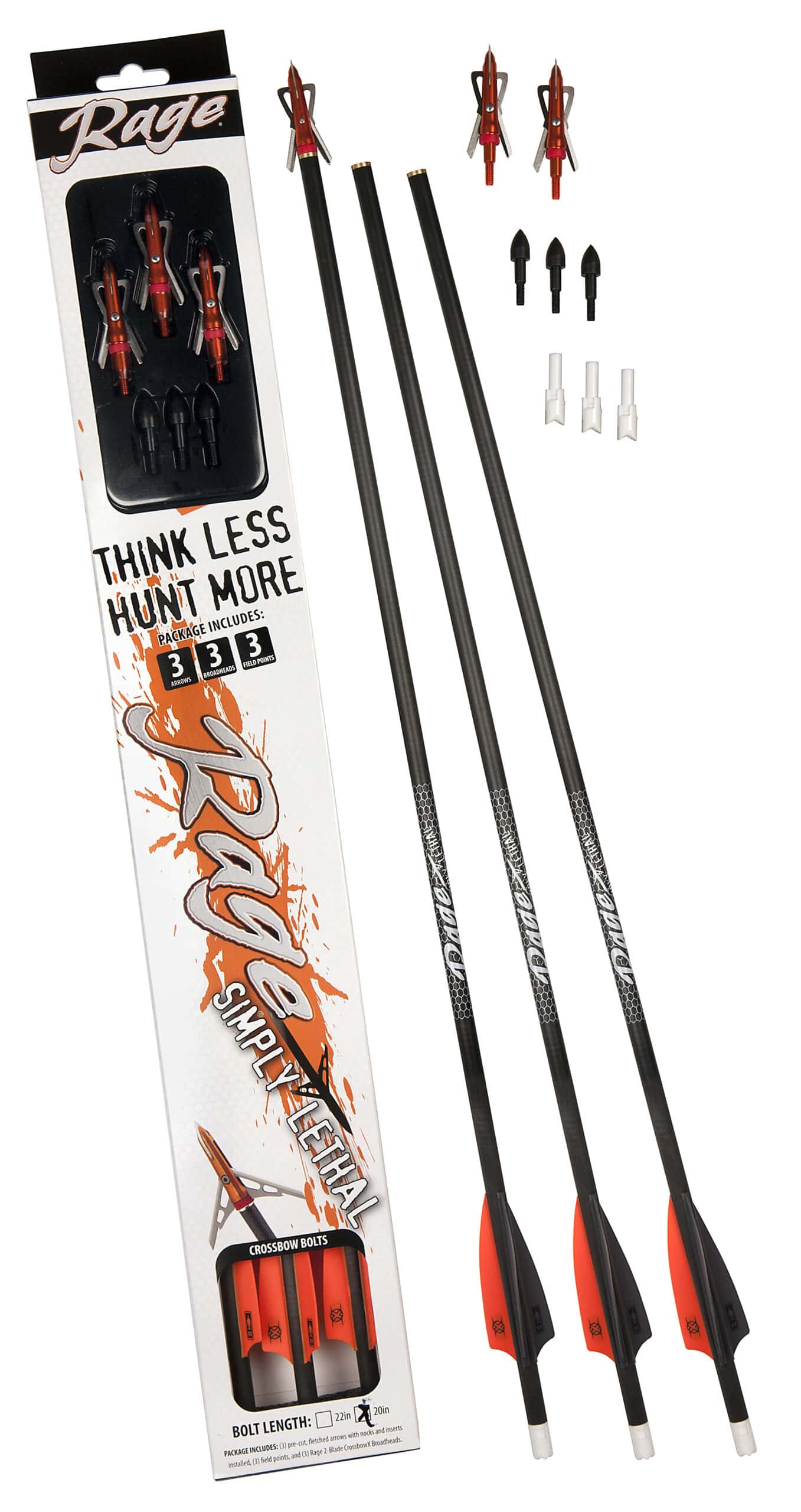 Rage crossbow broadhead 3-pack