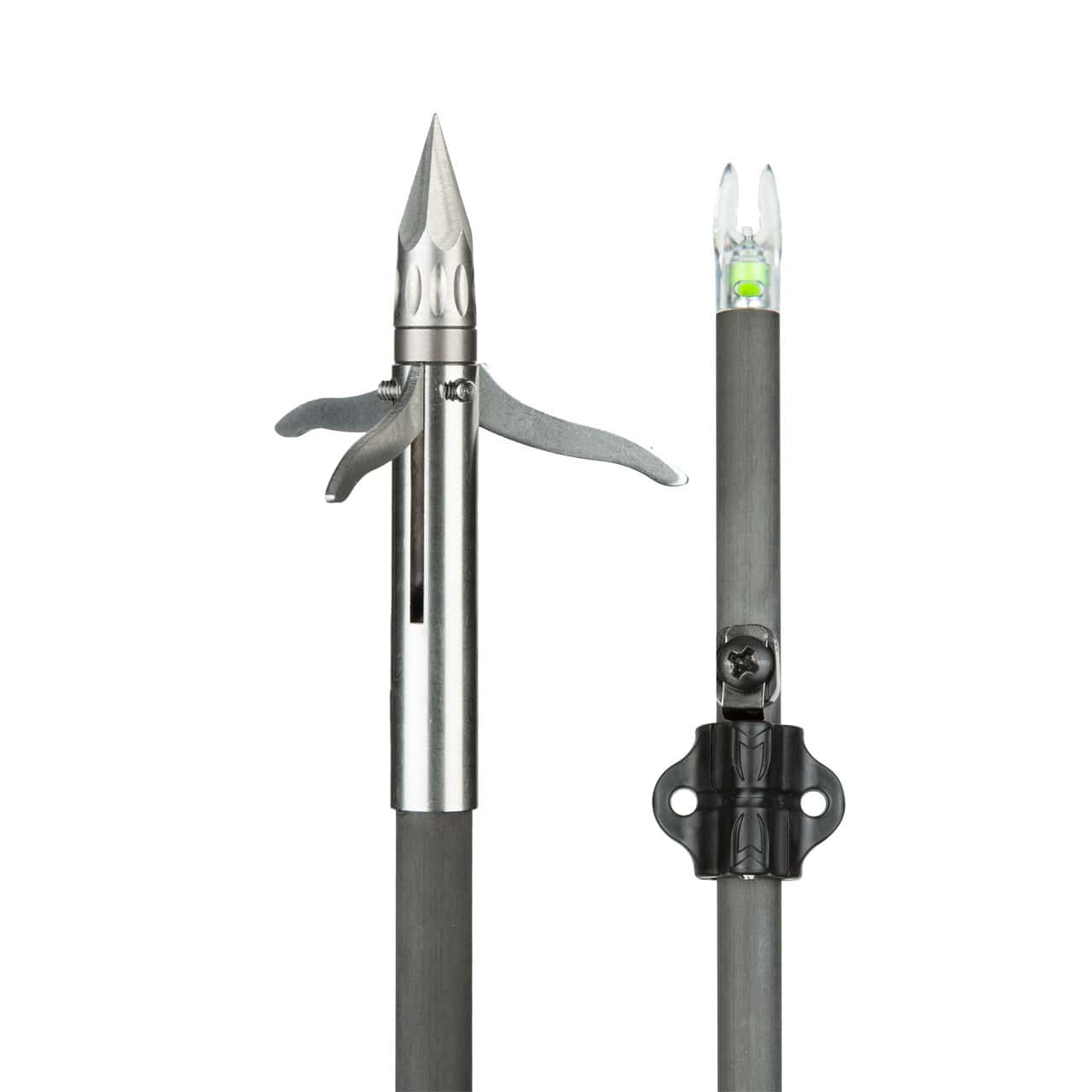 Lighted Carbon Arrow with Iron Barb 3-Blade