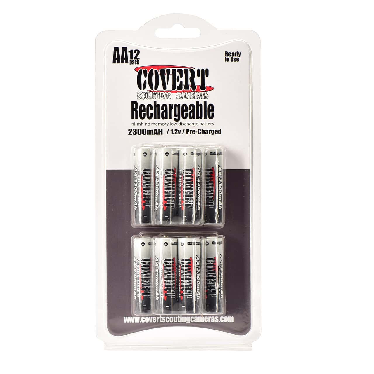 AA Rechargeable NiMH Batteries 12-pack
