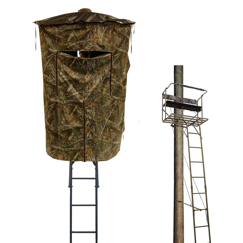 18ft Two-Person Ladder Stand + Full Enclosure Kit Combo