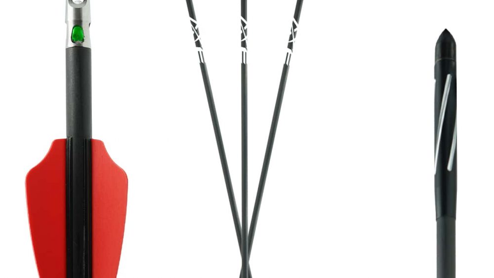 AX405 crossbow bolt with lit nock