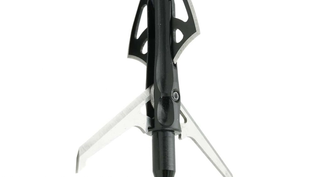 Switchblade broadhead with open blades